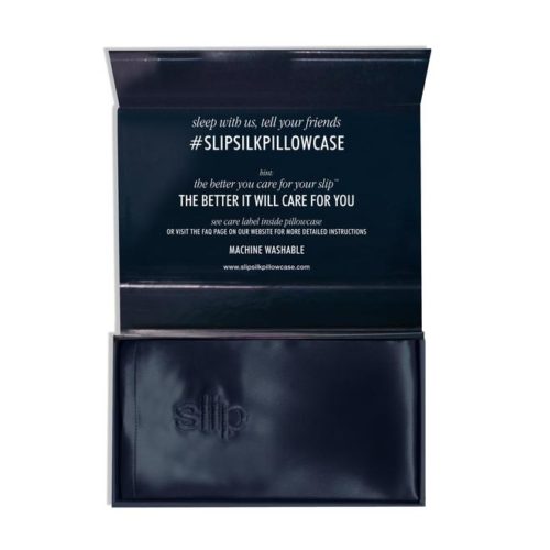 SLIP King Silk Pillowcase in Navy Cayman's