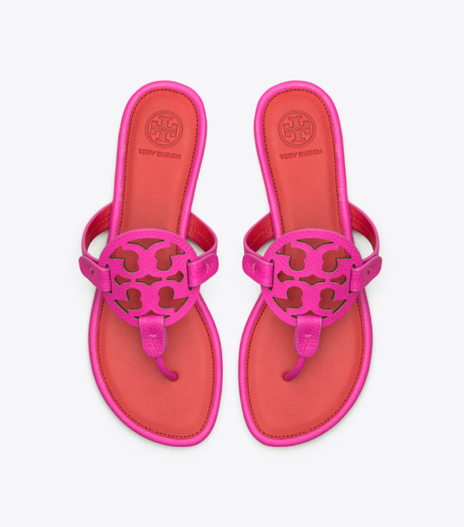 pink tory burch miller sandals