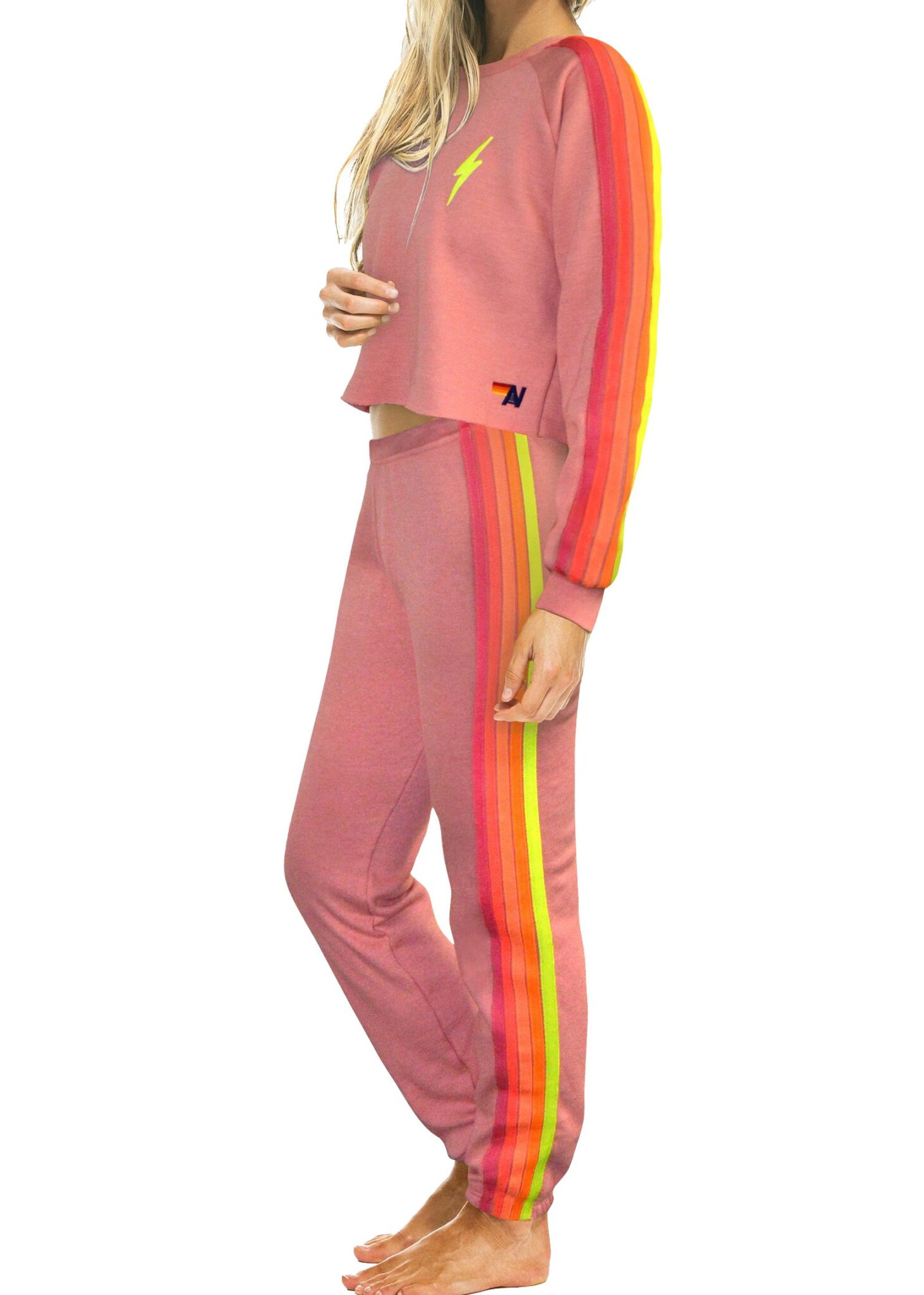 aviator nation 5 stripe sweatpants