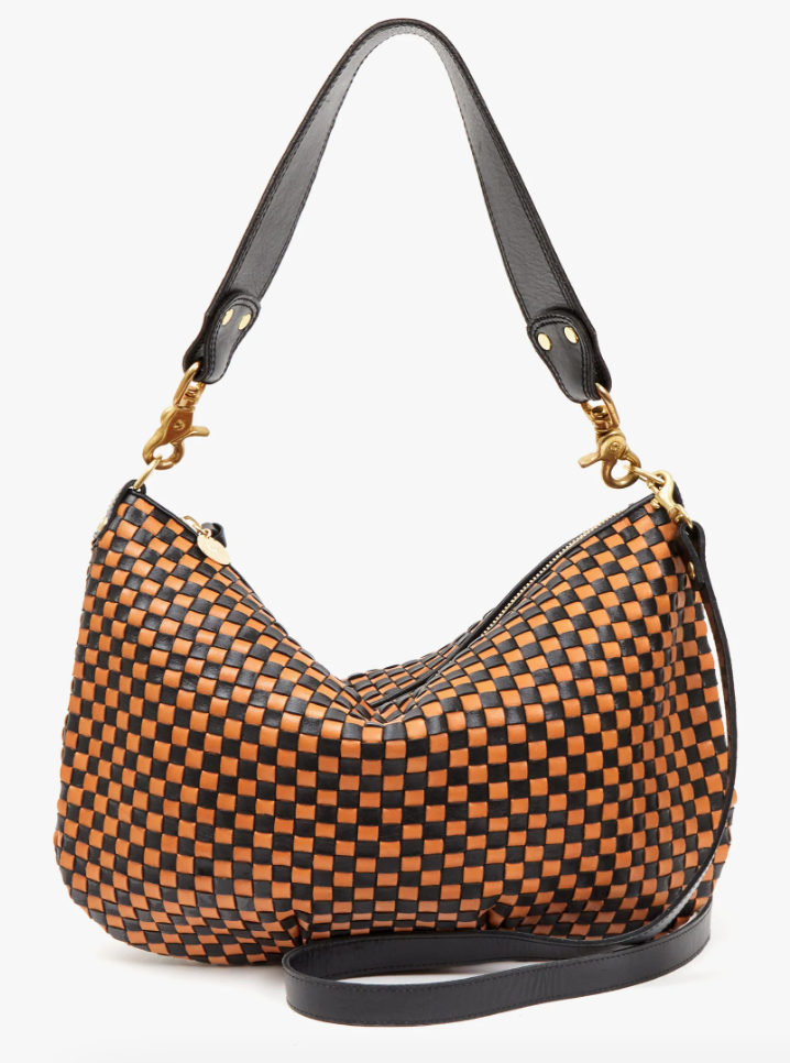 Clare V. Moyen Woven Leather Convertible Messenger Bag