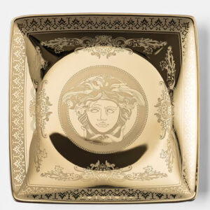 VERSACE Golden Medusa-Canape Dish 4 3/4 in Square