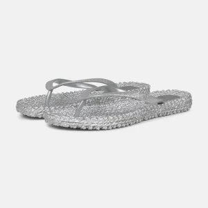 ILSE JACOBSEN Cheerful 01 Flip-Flops in Silver