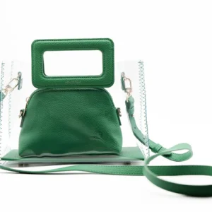 VENICE ROSE The Stadium Tote in Emerald Green