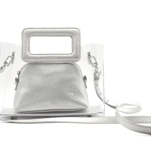 VENICE ROSE The Stadium Tote in Silver