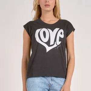 ELAN Love is Power Tee in Black and White