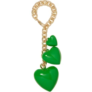 ROXANNE ASSOULIN The Happy Heart Bag Charm in Shamrock Green