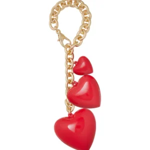 ROXANNE ASSOULIN The Happy Heart Bag Charm in Red