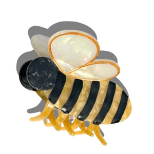 SOLAR ECLIPSE Hand-painted Mini Bee Claw Hair Clip