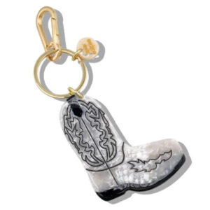 SOLAR ECLIPSE Hand-painted Cowboy Boot Bag Charm & Keychain