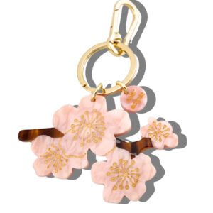SOLAR ECLIPSE Hand-painted Cherry Blossom Bag Charm & Keychain