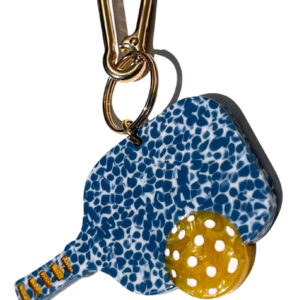 SOLAR ECLIPSE Hand-painted Pickelball Bag Charm & Keychain