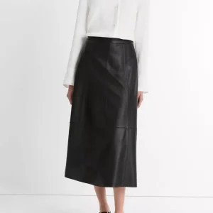 VINCE Long Sleeve Pearl Button Down in Off White
