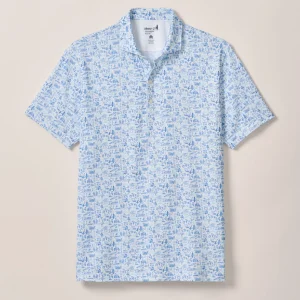 JOHNNIE-O Performance Jersey Polo - 20 Years of JO Print in Palisades