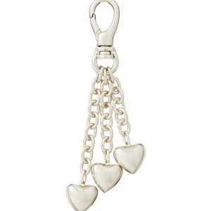 ROXANNE ASSOULIN The Mini Puffy Heart Bag Charm in Silver