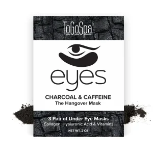 TO GO SPA Eyes Charcoal & Caffeine Under Eye Mask-3 Pairs