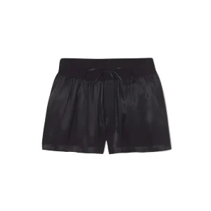 PJ HARLOW Mikel Satin Boxer in Black