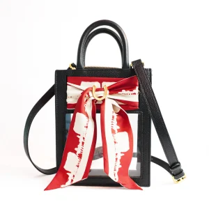 HAMPTON ROAD Mini Calista Clear Bag + Oklahoma Twilly in Black