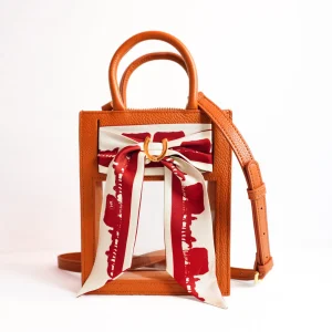 HAMPTON ROAD Mini Calista Clear Bag + Oklahoma Twilly in Camel