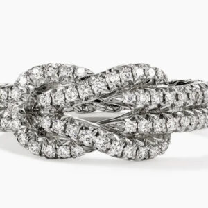 JOHN HARDY Love Knot Ring, Sterling Silver, Diamonds