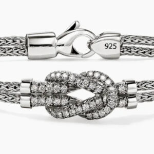 JOHN HARDY Love Knot Bracelet, Sterling Silver, Diamonds