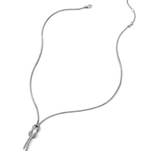 JOHN HARDY Love Knot Y Necklace, Sterling Silver, 1.8MM
