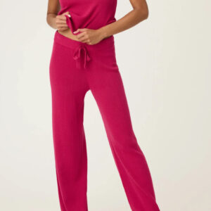 PJ SALVAGE Sweetheart Pointelle PJ Set in Sangria