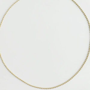 REBECCA PINTO Diamond Cut Barrel Bead Chain