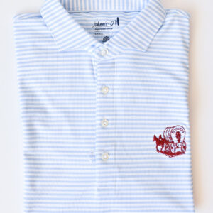 JOHNNIE-O Stetsons Polo with Schooner Logo in Maliblu