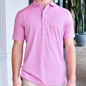 PETER MILLAR Bridge Performance Jersey Polo in Dogwood