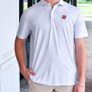 JOHNNIE-O Hinson Polo with OU Logo in Seal
