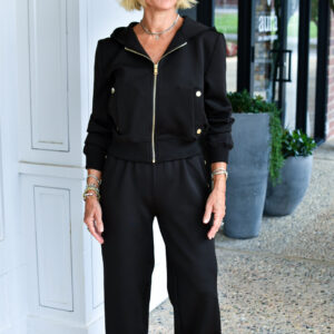GENERATION LOVE Zira Scuba Hoodie in Black