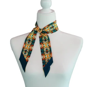 HAMPTON ROAD Kaleidoscope Twilly Set in Teal