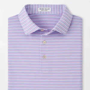 PETER MILLAR Dunnes Performance Jersey Polo in Petal Purple