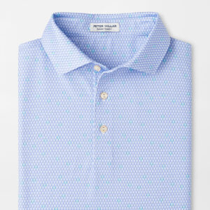 PETER MILLAR Geo Skull Performance Jersey Polo in White