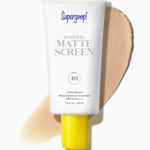 SUPERGOOP Mineral Mattescreen SPF 40 1.5 fl. oz.