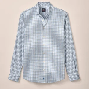 JOHNNIE-O Westwood Performance Button Down Shirt  in Navy