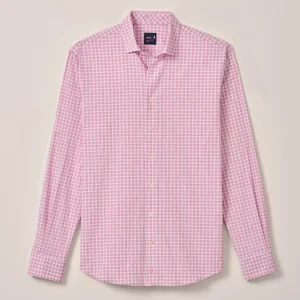 JOHNNIE-O Westwood Performance Button Down Shirt in Porto Pink