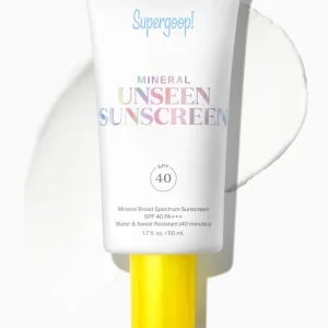 SUPERGOOP Mineral Unseen Sunscreen SPF 40 1.7 fl. oz