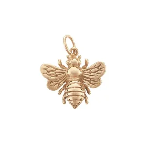 REBECCA PINTO Tiny Bee Charm 14ky