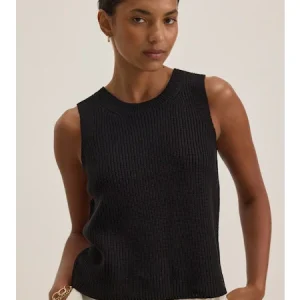 VELVET Muna Tank in Black