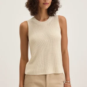 VELVET Muna Tank in Ivory