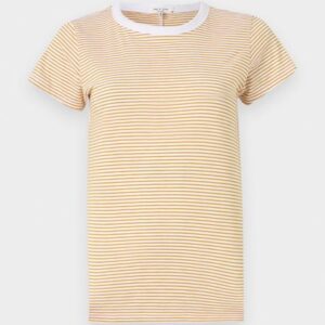 rag&bone The Slub Stripe Tee in Yellow Multi