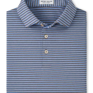 PETER MILLAR Lenway Performance Jersey Polo in Poplar Brown