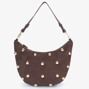 REMI & REID Annine Studded Crossbody in Chocolate