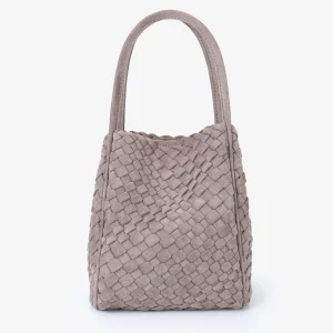 REMI & REID Hollace Faux Suede Mini Tote in Dark Taupe