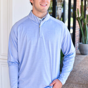 PETER MILLAR Stealth Performance Quarter-Zip in Wisteria
