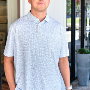 PETER MILLAR Ace of Spades Performance Jersey Polo in White