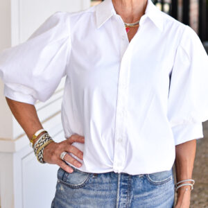 FINLEY Bomba Solid Silky Poplin Shirt in White