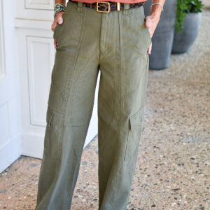 ZADIG & VOLTAIRE Pinto Canvas Pants in Leaves
