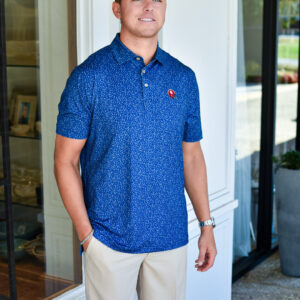 PETER MILLAR OU Helmet Outlaw Performance Jersey Polo in Sport Navy